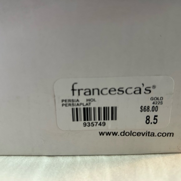 NIB DV by Dolce Vita Persia Platform Heels In Gold Size 8.5 - Picture 10 of 12